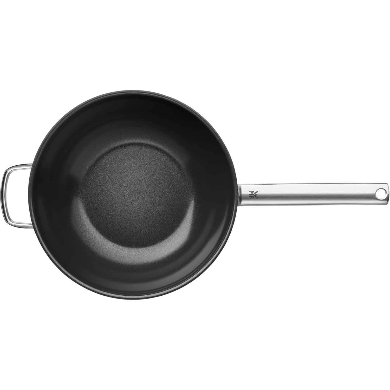 WMF Durado wok padella a induzione 28 cm, rivestimento antiaderente, adatto a tutti i fuochi di corrente, adatto per forno fino a 260 °C, wok in acciaio inox