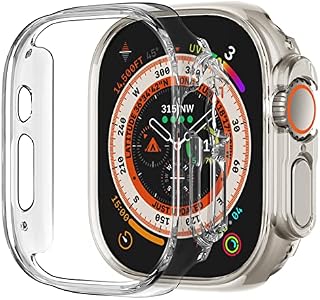 Adepoy Case 49mm compatible for Apple Watch Series 8 ultra without screen protector, Hard Protective Guard Bumper Ultra Thin Full Coverage Edge Compatible for iWatch series 8 ultra 49mm 2pack