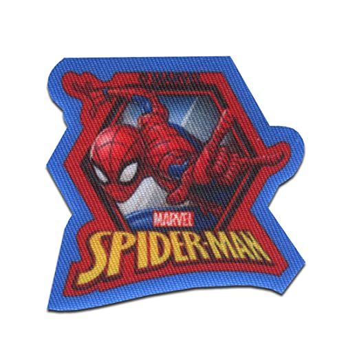 Marvel © Spiderman Comic 2 - Ecusson thermocollant patches appliques, Taille: 5,5 x 5,9 cm