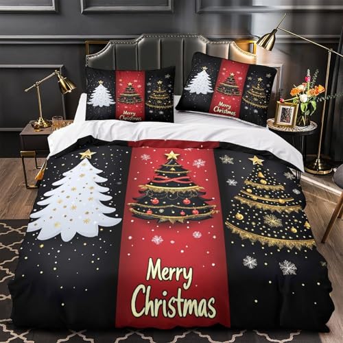 Parure de lit Noël impression 3D haute définition microfibre super douce - 2