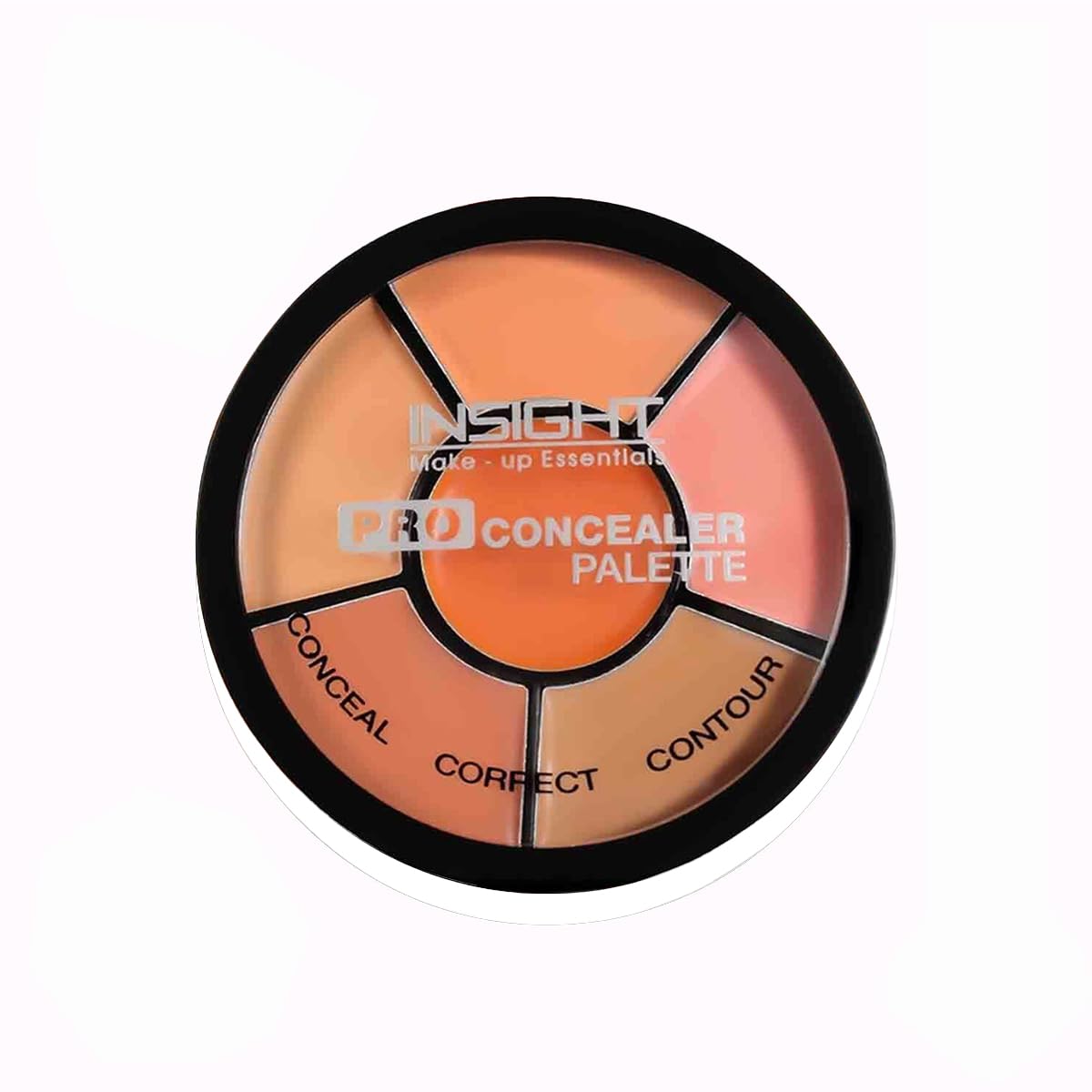 INSIGHT Pro Concealer Palette – Shade Concealer | Makeup Wheel for Face | Satin–Matte Finish | 3-in-1 Conceal, Contour & Correct | Waterproof | Full Coverage | 15gm