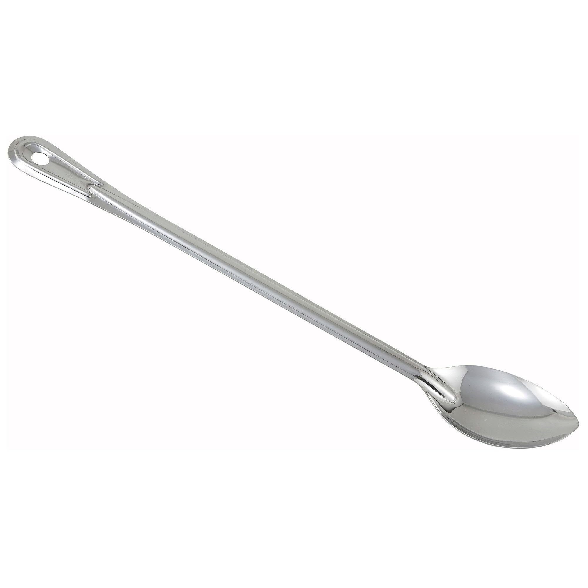 21" Solid Stainless Steel Basting Spoon by Winco – 21", Stainless Steel, Silver, Model BSON-21