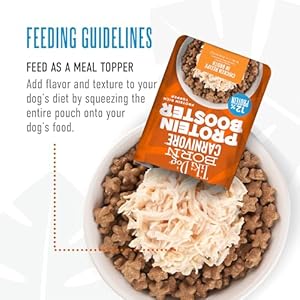 Tiki canine born carnivore protein booster canine meals topper selection pack 2 1 oz Pouch 12 depend   cucciolini doodles