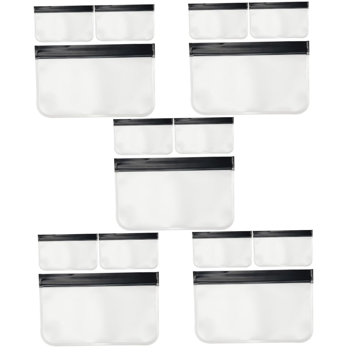 Baluue 15 STK Kulturbeutel Make-up-pinseltasche Kosmetiksortierbeutel Durchsichtige Reisetasche Klare Make-up-Taschen Mini-Make-up-Tasche Makeup Tasche Kleine Schminktasche Peva