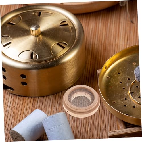 FOMIYES - 10 varillas de moxibustión con almohadilla aislante y soporte para cuidado seguro del ombligo, kit natural para alivio de molestias abdominales y medicina tradicional china miniatura 7