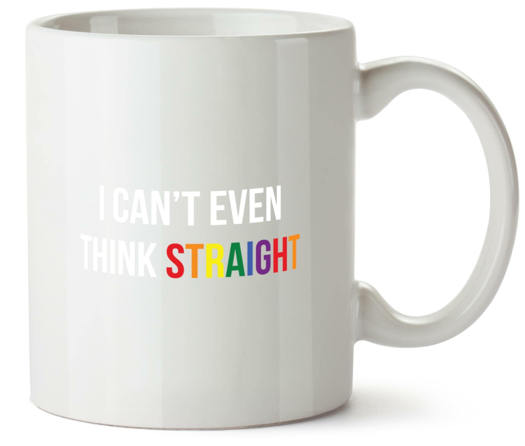 Hippowarehouse i Can't Even Think Straight Printed Mug Various Colour Options Ceramic Cup Kitchenware 10oz