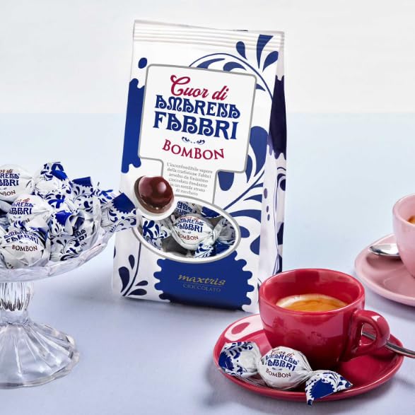 Cuar di Amarena Fabbri Bombo Chocolate Covered Wild Cherries, 21.2 oz.
