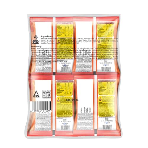 Image of Sunfeast YiPPee! Magic Masala, Long, Non-Sticky Instant Noodles | With Real Vegetables | 1260g (Pack of 36)