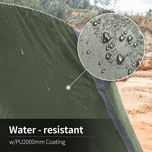 ATTONER Zelt, 1-2 Personen Kuppelzelt, Ultra-leicht Camping Zelt, Schneller Aufbau, Wasserdicht, Kleines Packmaß für… - Image 5