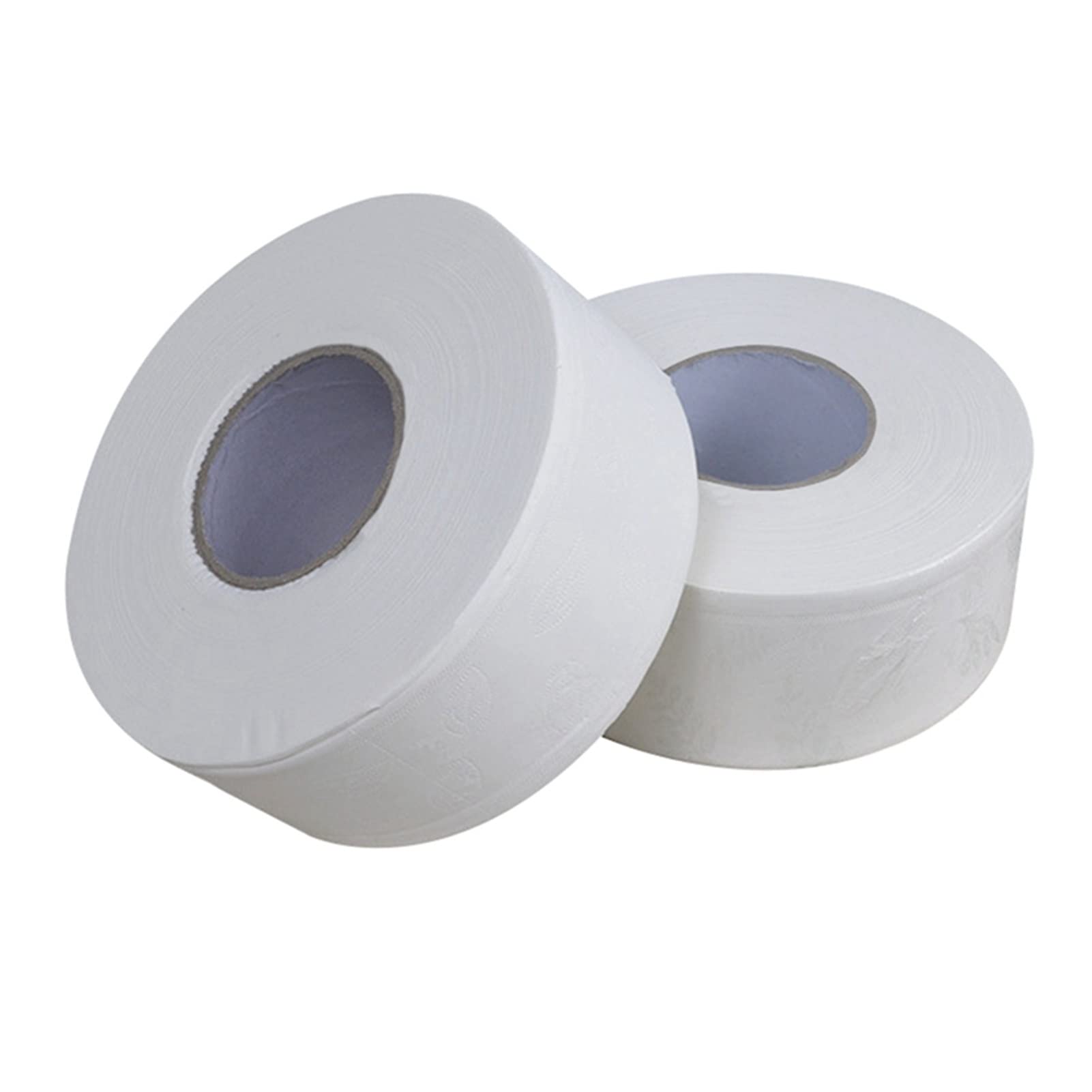 ZZSRJ Toallas de Papel de baño de Rollo Grande Gruesas 4 Capas Blanco 2 Rollos Rollos de Papel higiénico for Uso en el hogar (Color : White, tamaño : One Size)