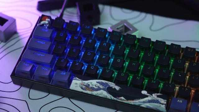 Amazon | Womier 60%キーボード、WK61メカニカルRGB有線ゲーミング