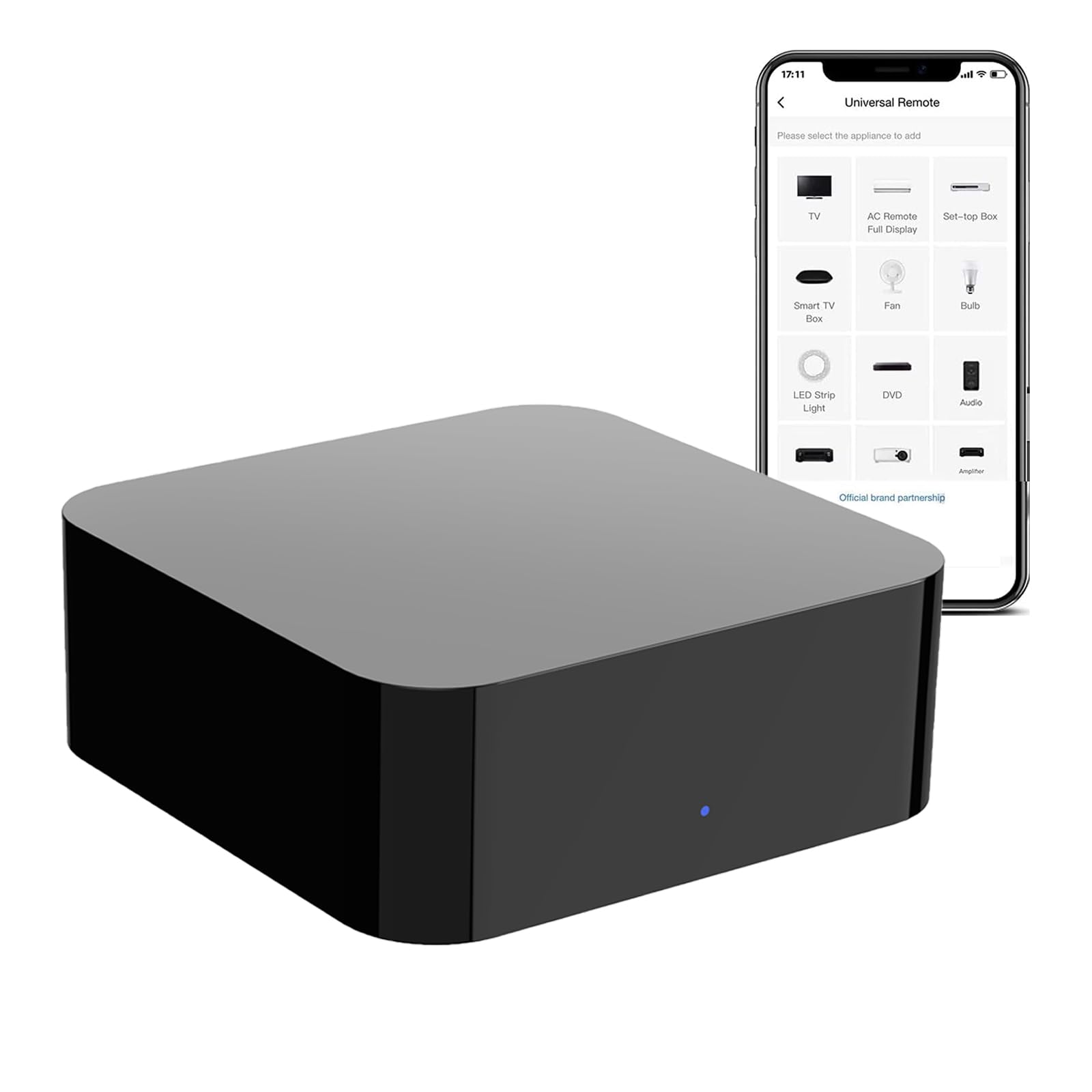 Control Remoto Inteligente Universal WiFi, Hub para Casa Inteligente, Dispositivo IR (Infrarrojo) Que Puede Controlar TV y Aire Acondicionado, Compatible con Alexa, Google Home.