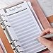 Budget Binder with Cash Envelopes Stickers Pockets 6 Binder Planner for Budgeting Money Saving