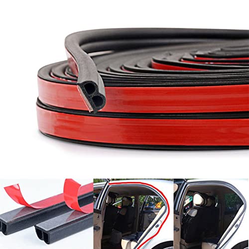 Car Door Seal Strip – Torcarvh B Shape Automotive Weather Stripping Car Truck Motor Rubber Seal Strip,Weatherstrip for Car Window, Door Engine Cover (5M)