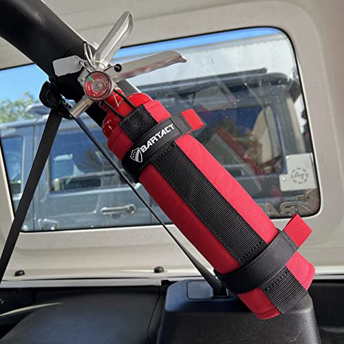 Bartact Roll Bar Fire Extinguisher Holder Mount 2.5 Lb, Adjustable, Universal, One Size Fits All, Red, Made In The Usa #TOP7