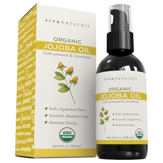 Certified Organic Jojoba Oil ; 100% Pure & Cold Pressed, Natural Moisturizer for Face and Hair and Great for all Skin DIYs (Polishes, Masks, Body), 4 oz