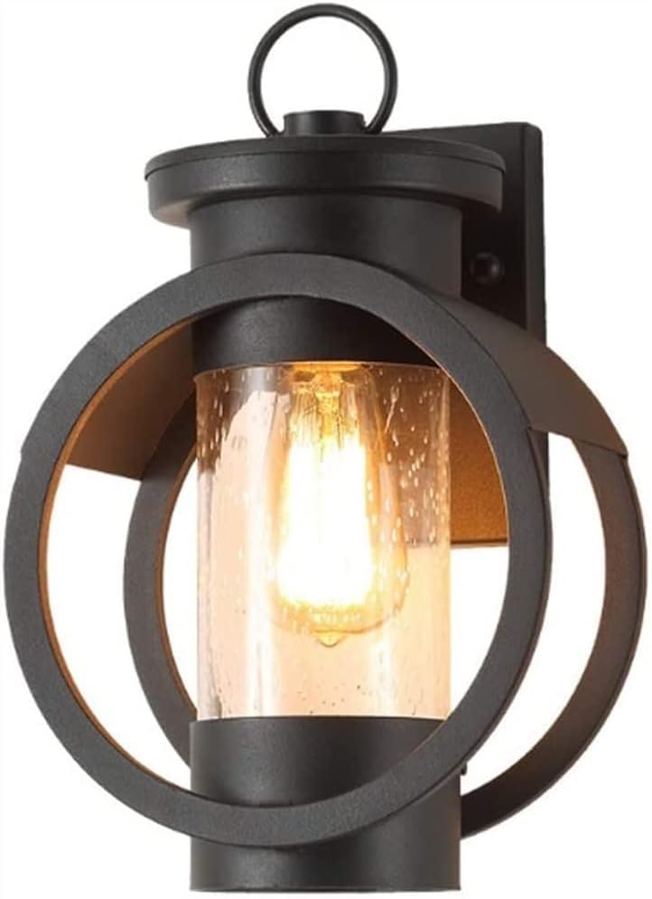 Lámpara de pared Retro al aire libre impermeable hierro forjado luces antiguas aplique balcón pasillo exterior montaje en,Lujo