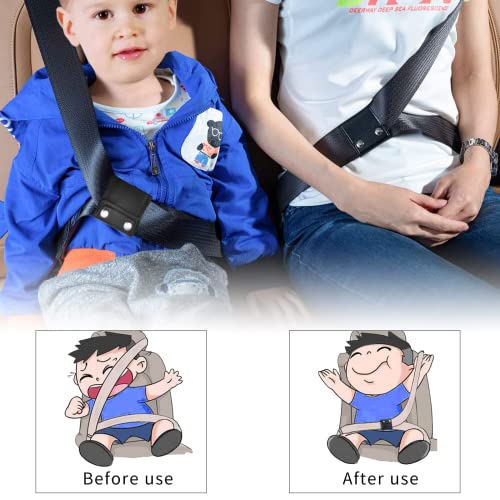 Sicherheitsgurt Positionierer - 2 Stück Auto Sicherheitsgurt Versteller, Universal Autogurt Halsschutz Sicherheitsgurt Clips für Alle Fahrzeugtypen Geeignet