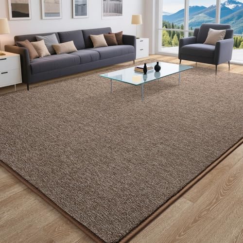 Tapete decorativo Tepook 6x9 pies marrón lavable antideslizante miniatura 3