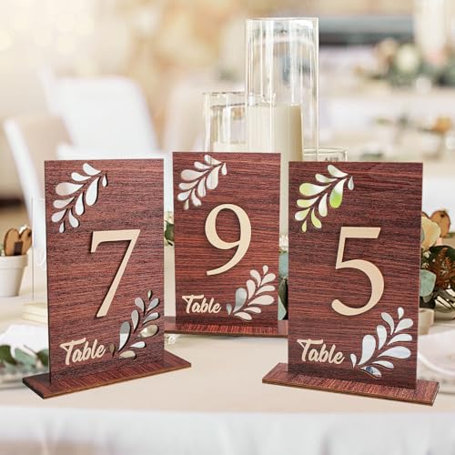 Wedding Table Numbers 1-20 Wooden Table Numbers for Wedding Recep...