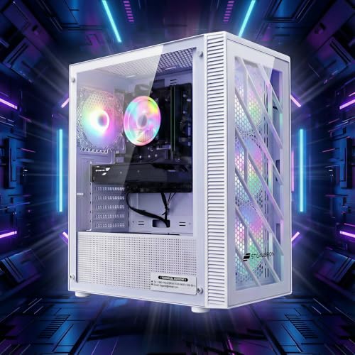 Image of STGAubron Gaming PC Desktop Computer, 8th Gen Intel Core i7 up to 4.1G, GeForce GTX 1660S 6G, 16GB DDR4, 1T SSD, WiFi 6 & BT 5.2, RGB Fan x4, Windows 11 Home