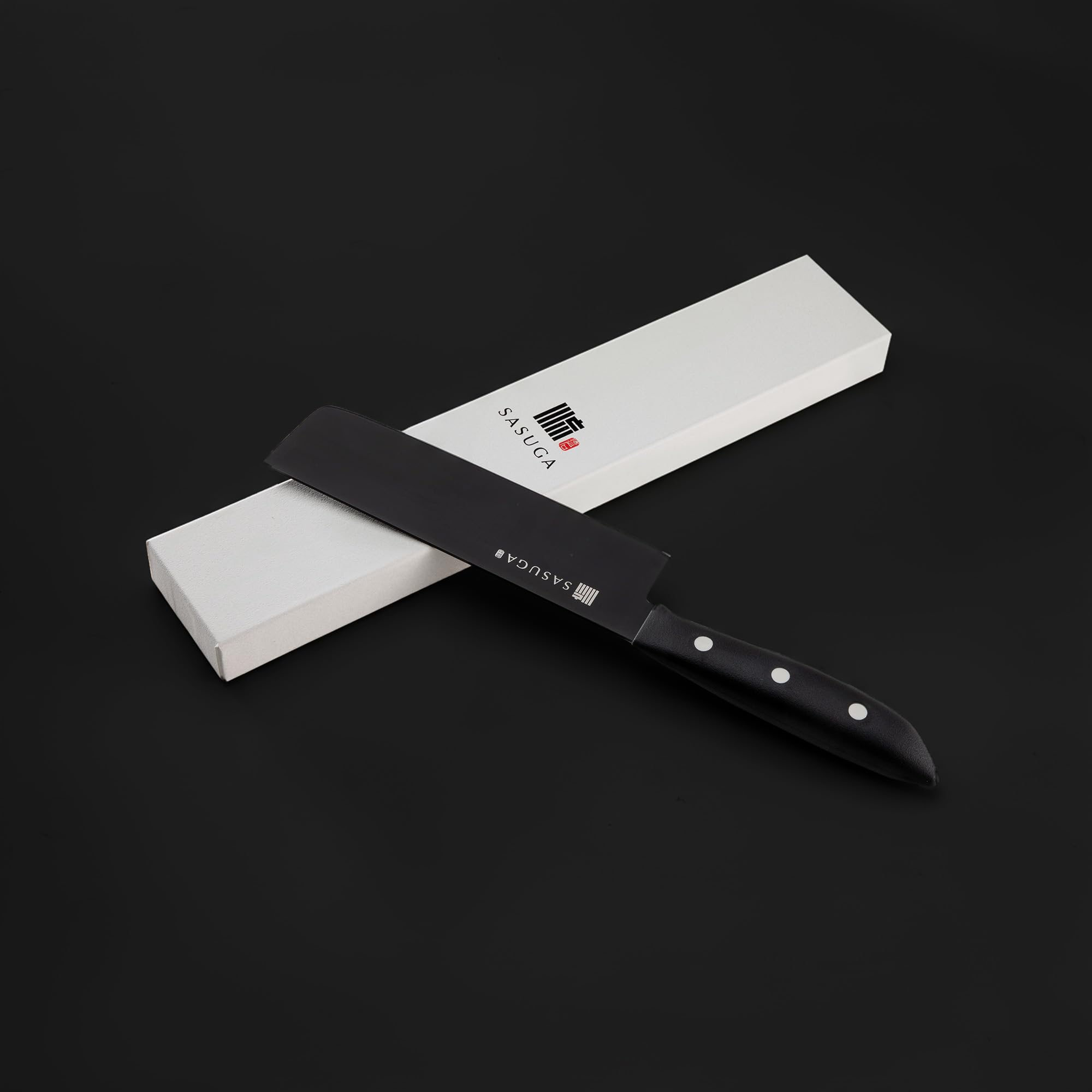 SASUGA Leggero Coltello giapponese Nakiri per verdure da 165 mm – Prodotto in Giappone | Acciaio inossidabile al molibdeno-vanadio | Lama a filo piatto per un taglio preciso delle verdure