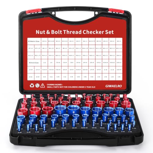 80 PCS Detachable Thread Checker, Double Etched, 40 Inch &amp; 40 Metric Thread Gauge