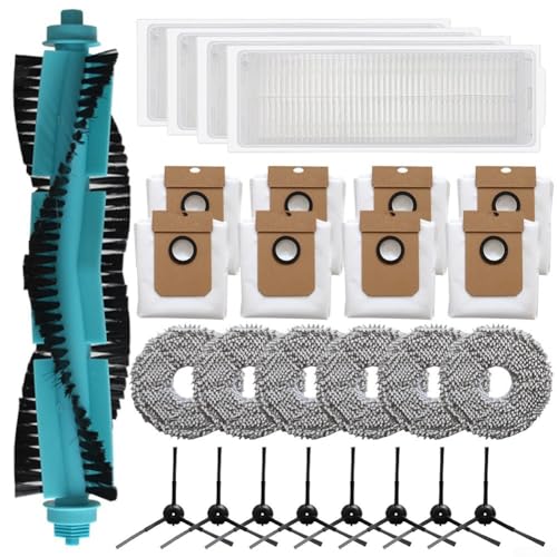 Desiumite Para Conga 13090 Spin Revol Home Robot Aspirador Juego de accesorios con cepillo principal, cepillos laterales, paños de fregona y bolsas de polvo, reemplazo de larga duración (B)