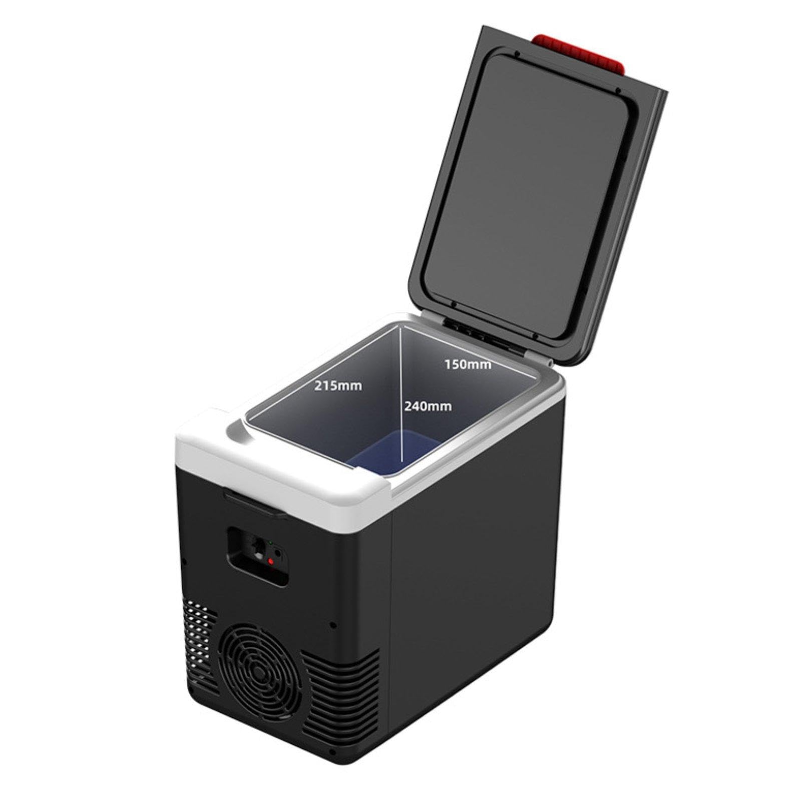 Frigorifero per Auto da 10 Litri, ventilato, con Funzione di Riscaldamento, Compatto e Portatile, Ideale per l'utilizzo in Auto.