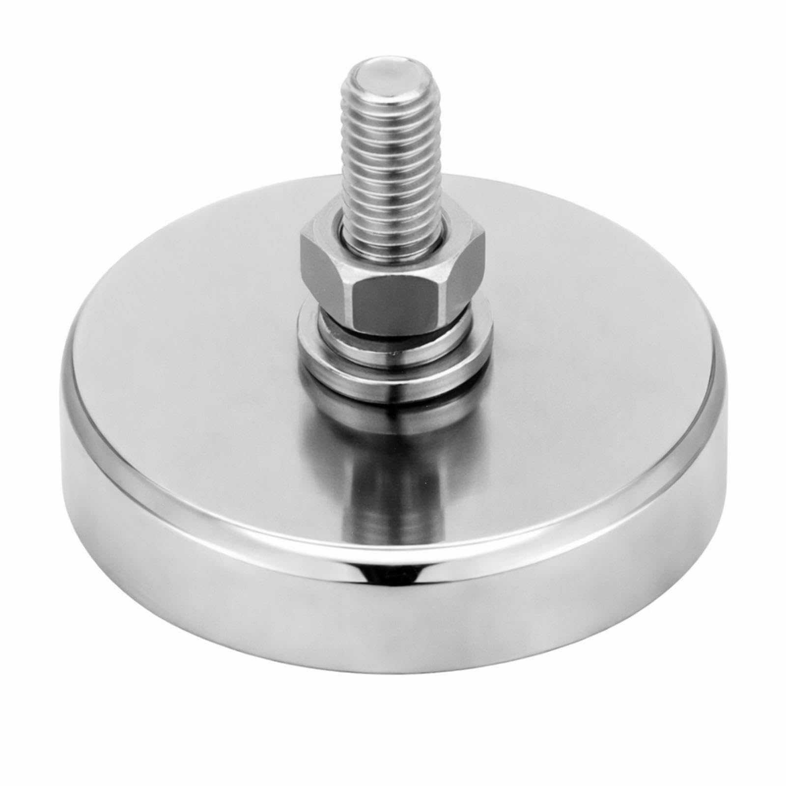 Flutesan 8pc Strong Round Mounting Magnet with Bolt, 1.42"-110lb-M6 Silver — Amazon image 8