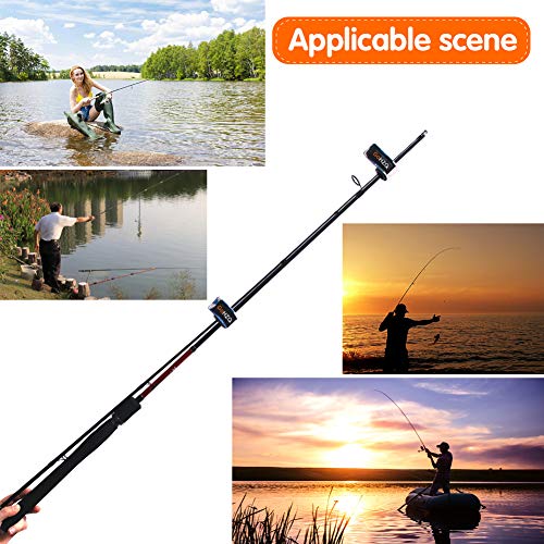 GoHZQ Angelrute Gürtel Elastische Gurte Halter Outdoor Supplies Einstellbar Dehnbare Angelrute Halterung Magic Band… – Bild 8