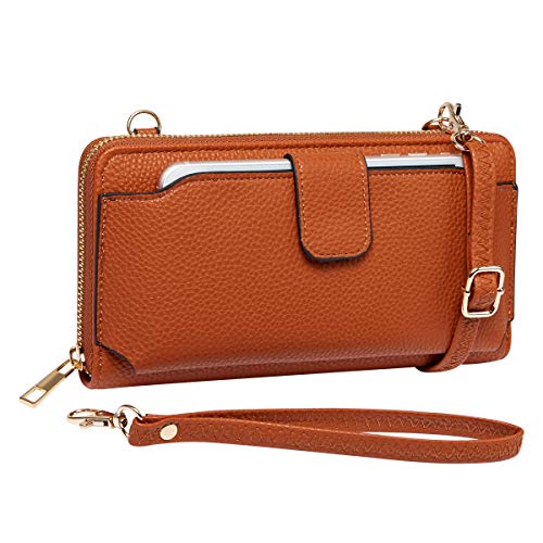 Image of K . A Womens Wristlet Wallet Crossbody Bag Cellphone Purse Handbag RFID Card Slots 2 Strap Wrist