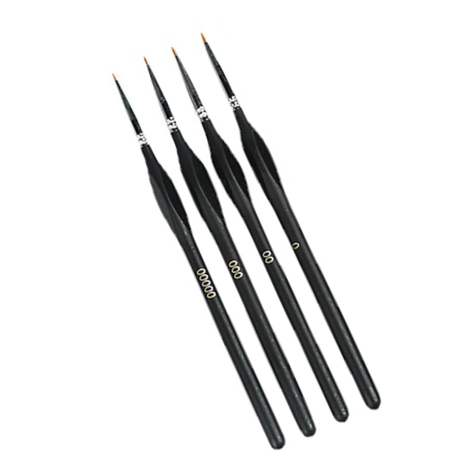 Ensemble de 4 pinceaux Fins pour Petits Artistes Professionnels, pinceaux Fins pour détails Fins, Peinture Acrylique, Huile, Aquarelle