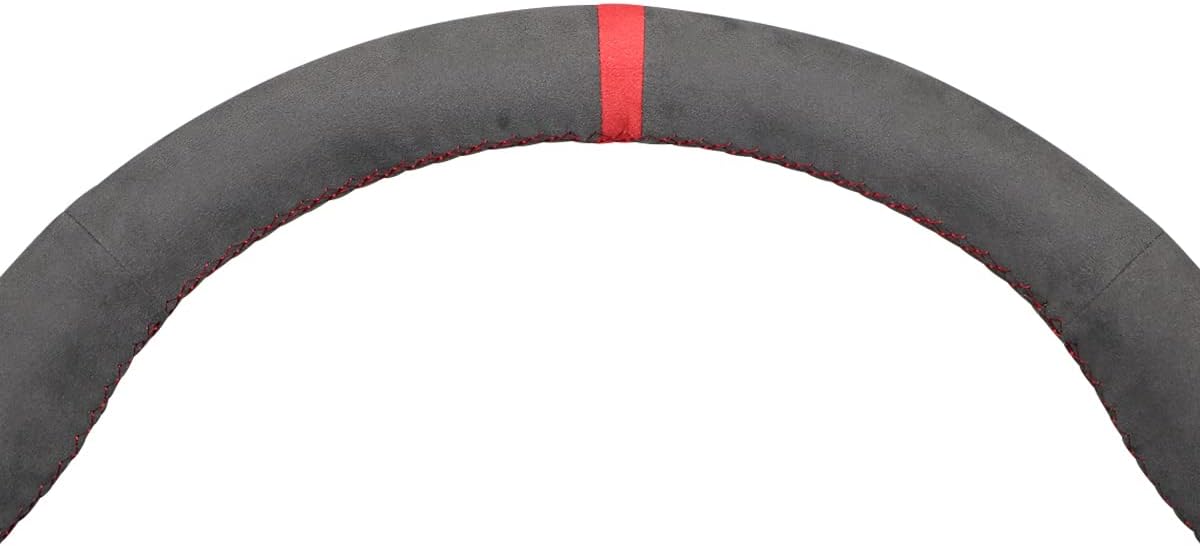 MEWANT Athsuede Car Steering Wheel Covers for Honda Civic Type R (X/10) 2017-2021 Hand-Stitched Car Steering Wrap