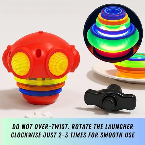 Image of GRAPHENE Spinning Top Gyro Magic Lattoo Toy Flashing Plastic Magic Spinner with LED Lights Music Attractive Toy Non-Toxic Safe Fidget Spinning Top Laser Toys for Kids 2-5 Years Beyblade