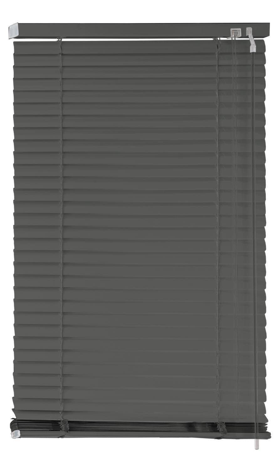EXKLUSIV HEIMTEXTIL Aluminium Jalousie Lamellen 90 x 220 cm Grau