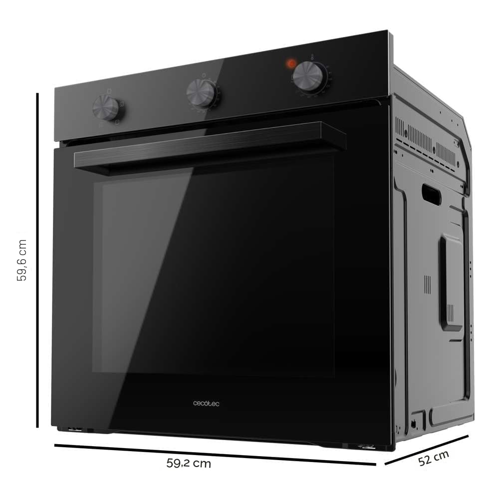 Cecotec Bolero Hexa C136000 Einbauofen 2800 W 77 L 4 Funktionen Timer Dampfreinigung Dampfgaren Energieeffizienzklasse A Innenbeleuchtung