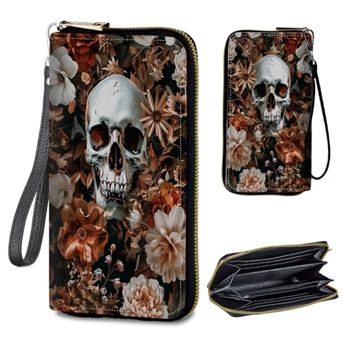 Image of Womens Wallet PU Leather Wristlet Wallets for Women, Large Capacity Lady Fashion Wallet Card Holder Zipper Wallet