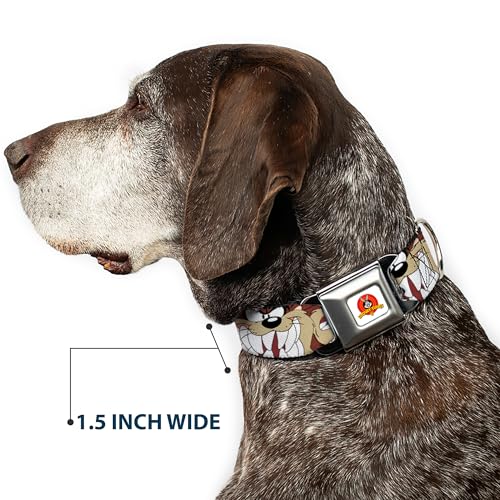 Buckle Down 9–38,1 cm Lta-Looney Morceaux Logo Blanc Collier de Chien – vue 7