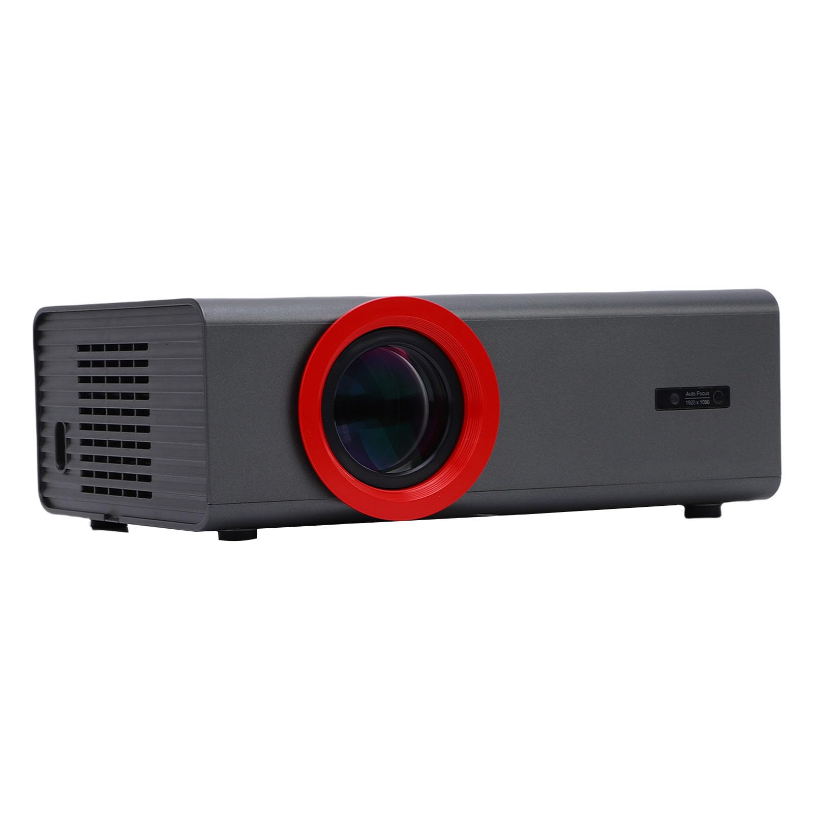 RiToEasysports Proiettore Portatile, Proiettore Tascabile LED HD 1080P con Altoparlante Integrato e Telecomando, per Film in Campeggio in Ufficio a Casa (Spina europea)