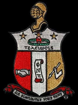 Fraternity Shield 3 inches Woven Emblem Patch