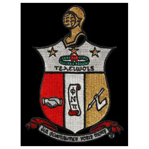 Kappa Alpha Psi Fraternity Shield 3 inches Woven Emblem Patch