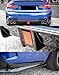 Rear Diffuser Lip Compatibility with 2019-2022 3 Series G20 330e 330i M340i M Sport, Rear Bumper Diffuser Lip Spoiler with Brake LED Light Gloss Black
