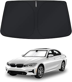 Windshield Sun Shade for BMW 3 Series Accessories 2019-2025 2026 Window Shade Sun Visor Cover Foldable Blocks UV Rays Keep Your Car Cooler