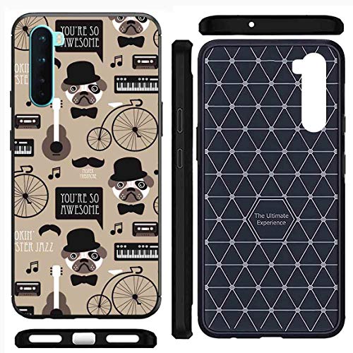 Image of Amazon Brand - Solimo Designer Bicycle Grey Pattern Design Printed Soft & Flexible Hybrid Back Case Mobile Cover for OnePlus Nord