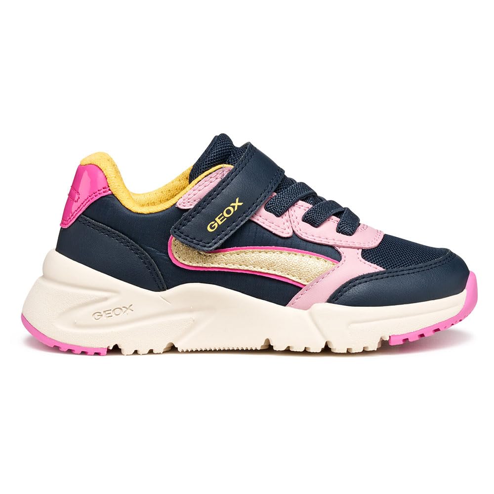 Geox Junior J Loftus Girl Sneakers Navy/Lt Rose, 37 EU