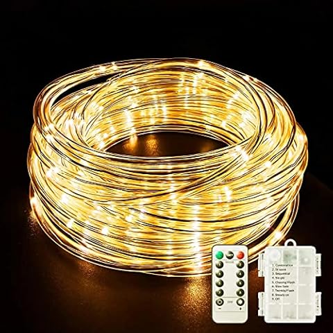 KINGCOO 200LED Waterproof Battery Rope Lights Cover