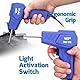 WEP 960-VII Kunststoff schweißgerät Kit mit ergonomischem Griff und LED-Lichtern sowie 350 Heftklammern für die Kunststoff reparaturset von Autostoßfängern, Kunststoff-Gastanks (EU Stecker)