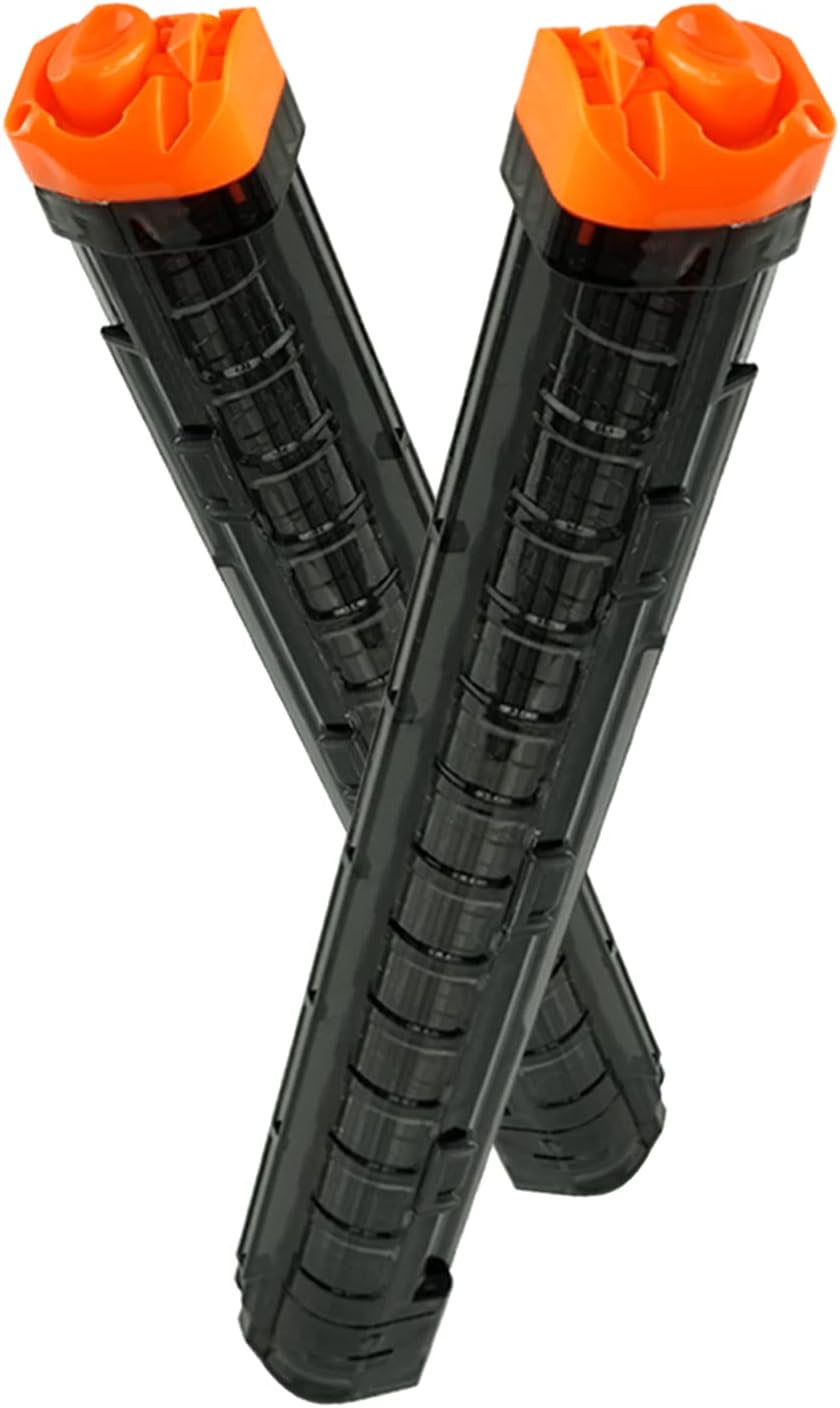 EKIND 2-Pack 12-Round Balls Magazine Clips for Nerf Rival Blaster, Compatible with Apollo XV-700, Zeus XV-1200, Atlas Gun（Black）
