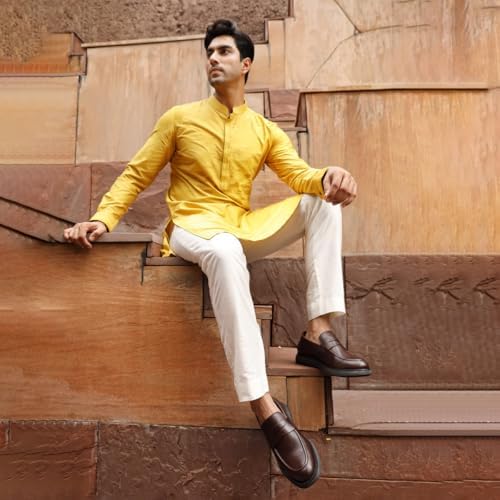 Image of Thomas Crick Sophisticated Dual-Tone Leather Loafers with Enhanced Comfort